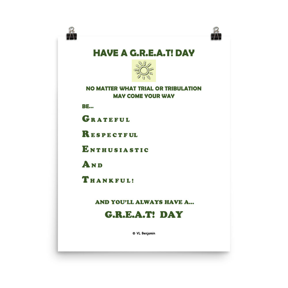 Have A G.R.E.A.T. Day