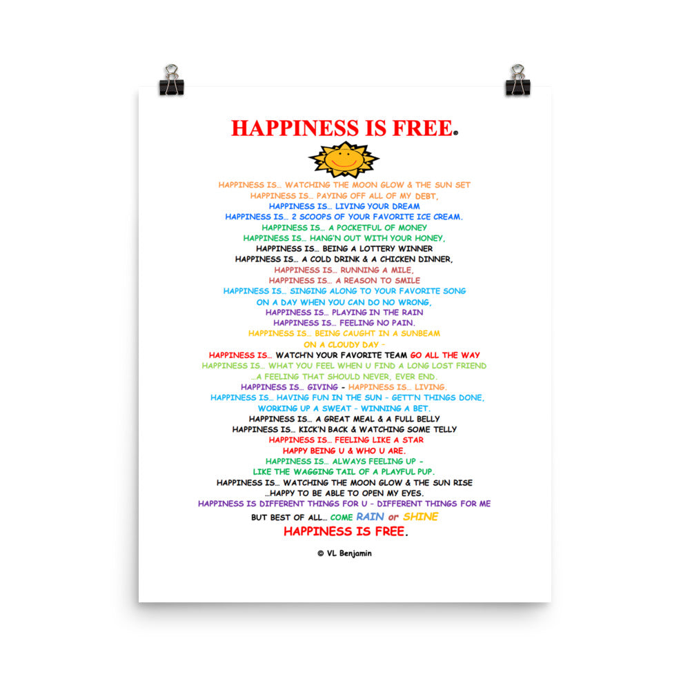 Happiness Is Free