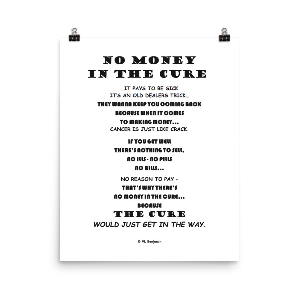 No Money In The Cure