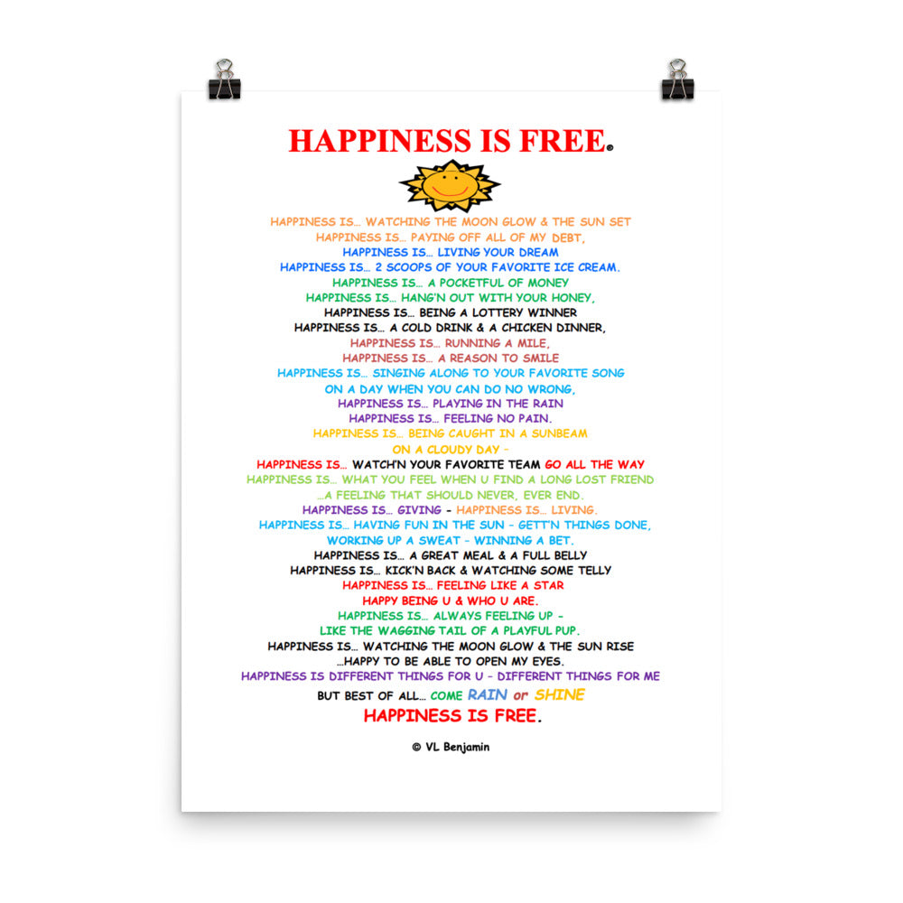 Happiness Is Free