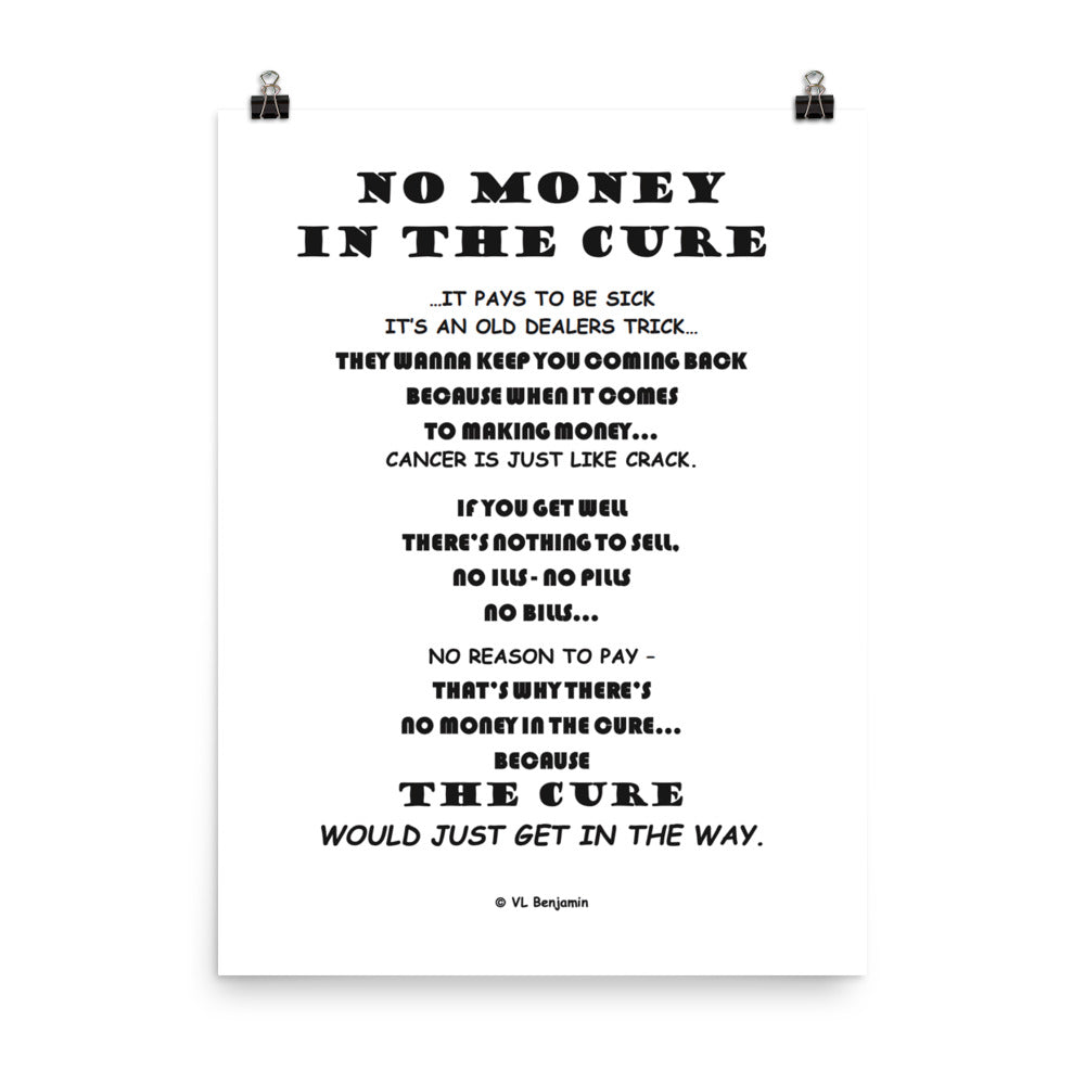 No Money In The Cure