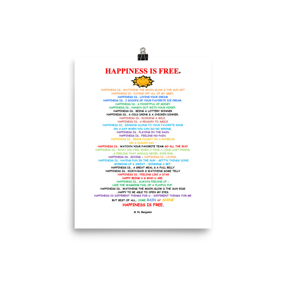 Happiness Is Free
