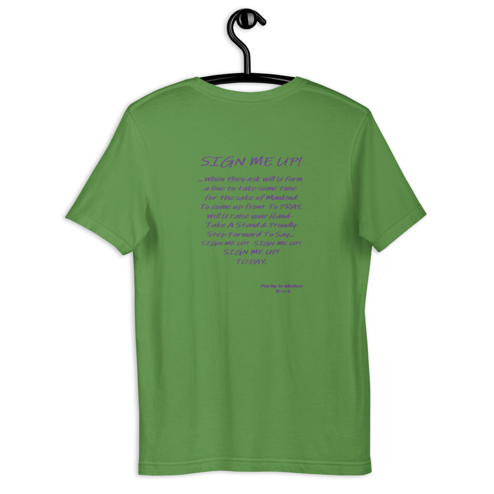 SIGN ME UP! - Short-sleeve unisex t-shirt