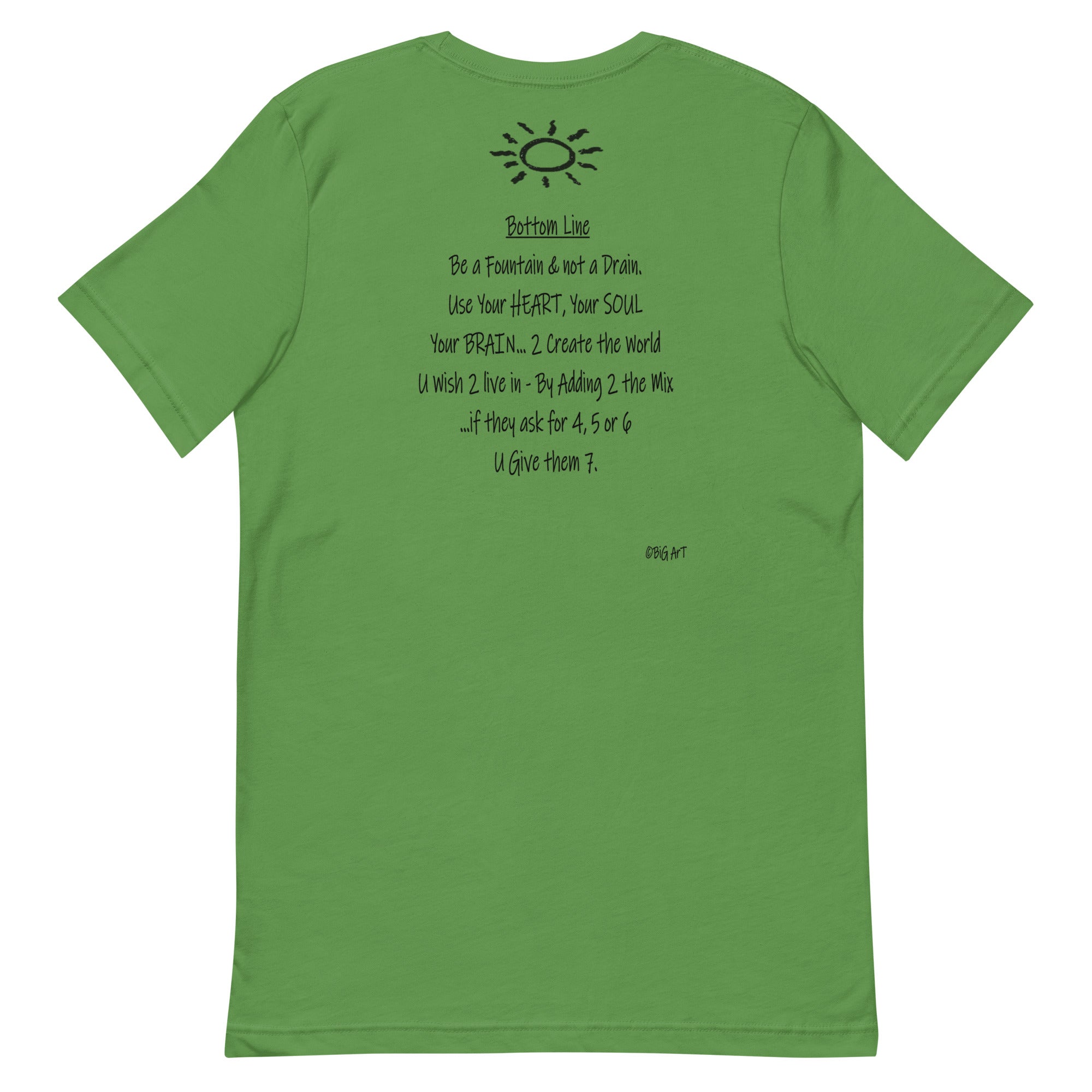 THE HUMANITARIAN'S CREED   Unisex t-shirt