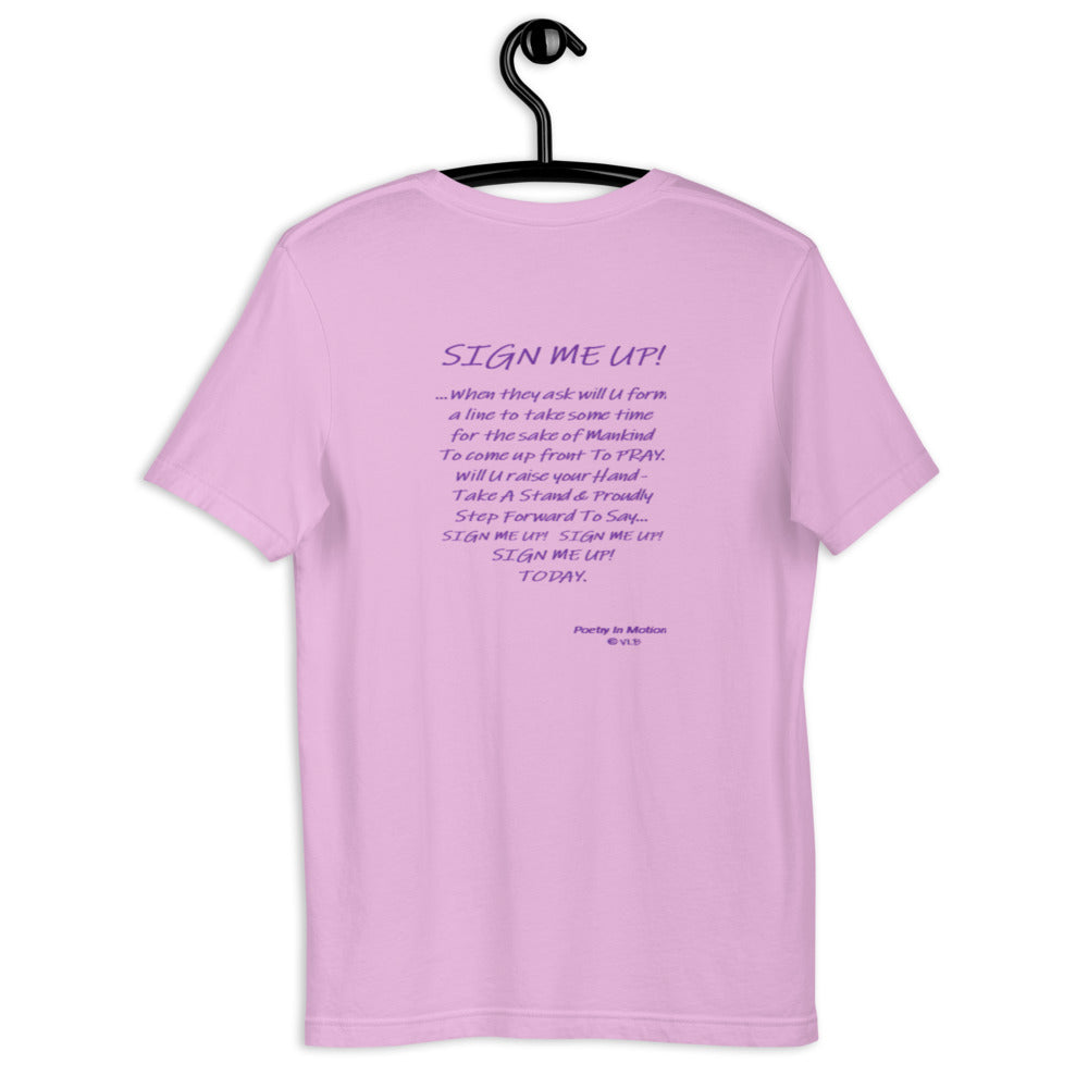 SIGN ME UP! - Short-sleeve unisex t-shirt